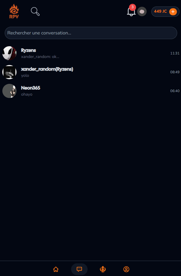 Chats Page
